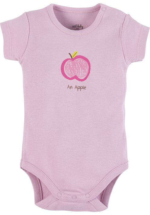 "An Apple" Pink Short Sleeve Body