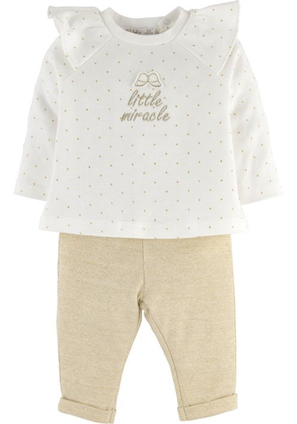 Glittery Embroidered 3-Piece Set