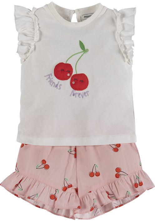 Cherry Shorts Set