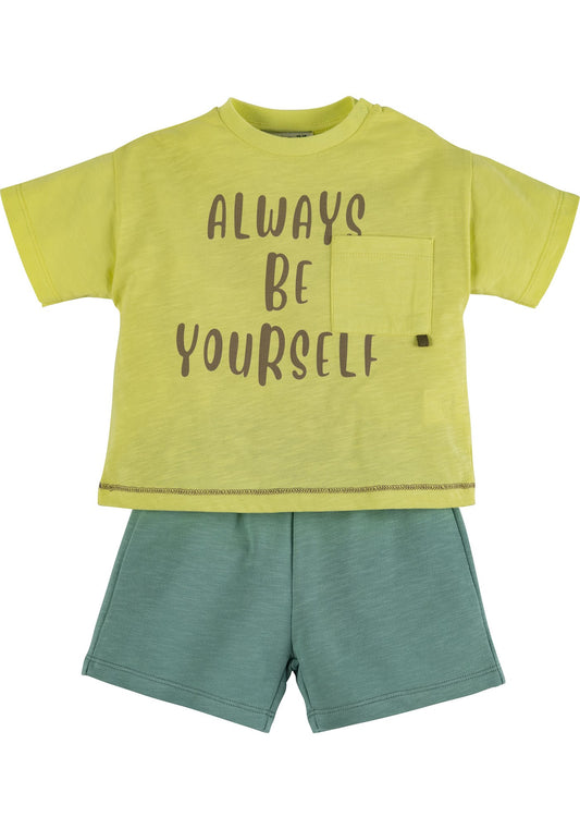 Be Yourself Shorts Set